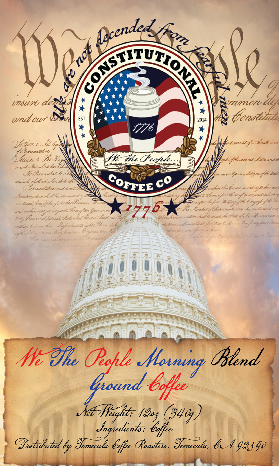 We The People Morning Blend - House Breakfast Blend - Ground Coffee